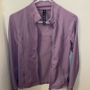 Lavender Athletic Zip-up Jacket